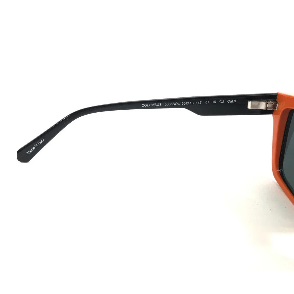 J. F. Rey Sunglasses COLUMBUS 0065SOL Black Orange Frames Gray Polarized Lenses